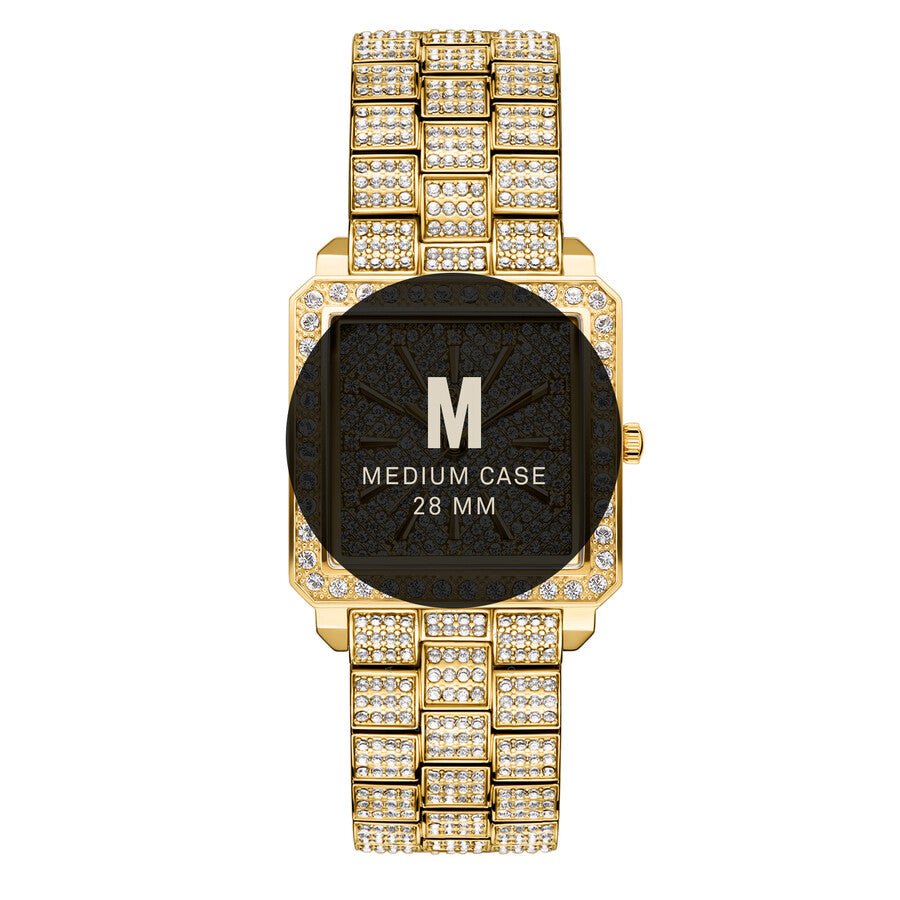 JBW Cristal Quartz Diamond Crystal Gold Dial Ladies Watch#GRANDTIME - The Watches Men & Co #6