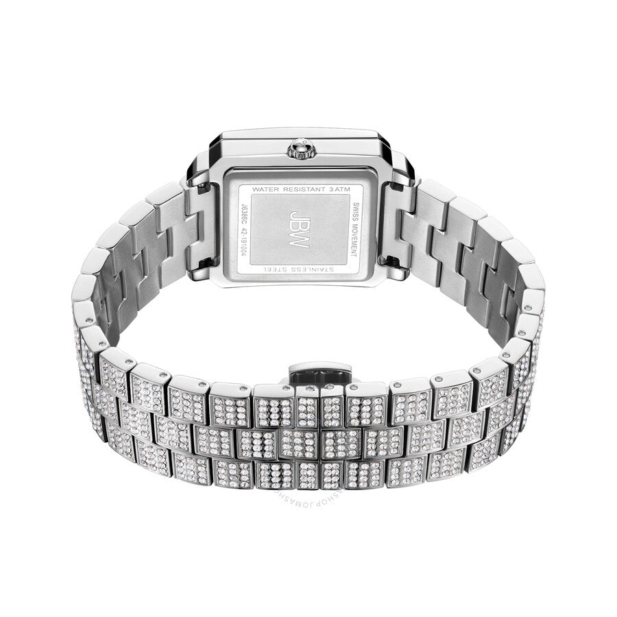 JBW Cristal Quartz Diamond Crystal Silver Dial Ladies Watch J6386C - Dawson Watches #5
