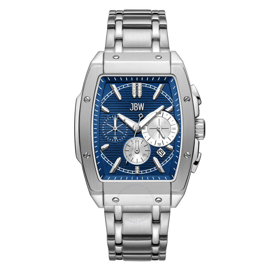 JBW Echelon Collection Chronograph Automatic Blue Dial Men's Watch J6409D - Dawson Watches