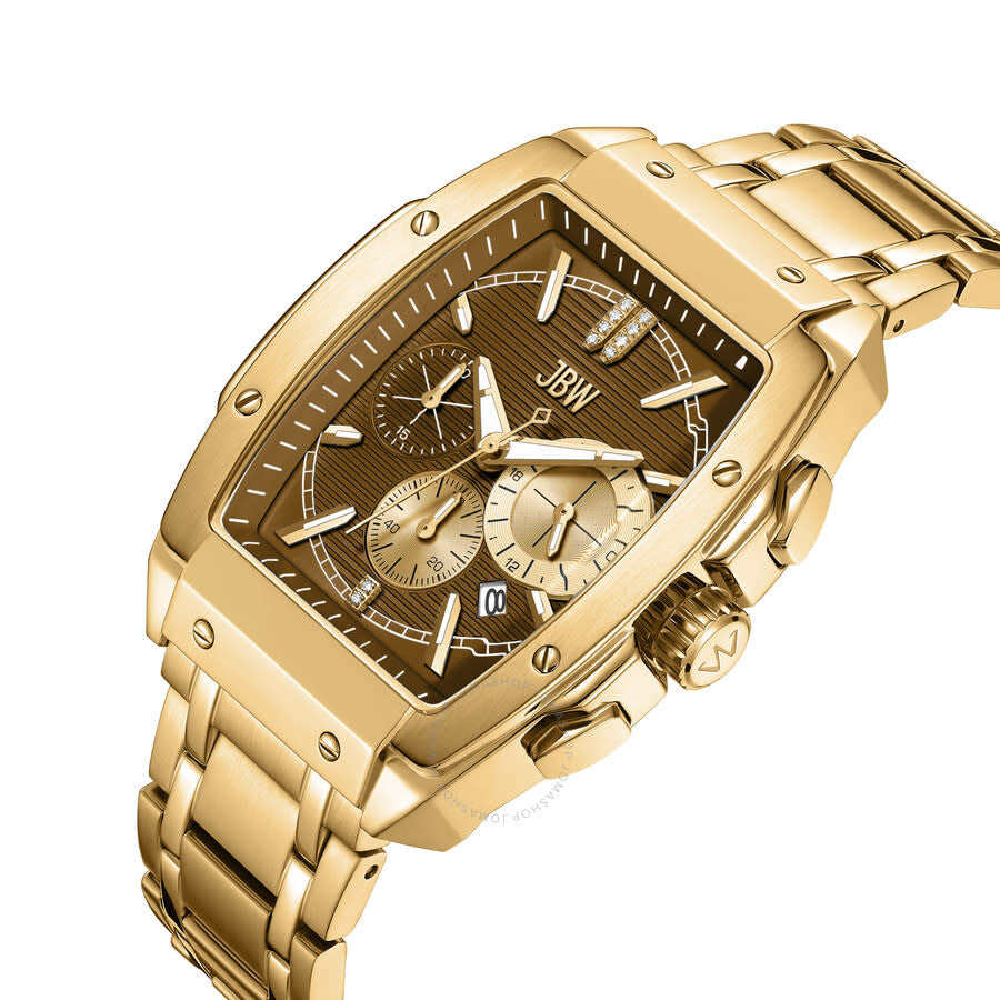JBW Echelon Collection Chronograph Automatic Brown Dial Men's Watch J6409C - Dawson Watches #2