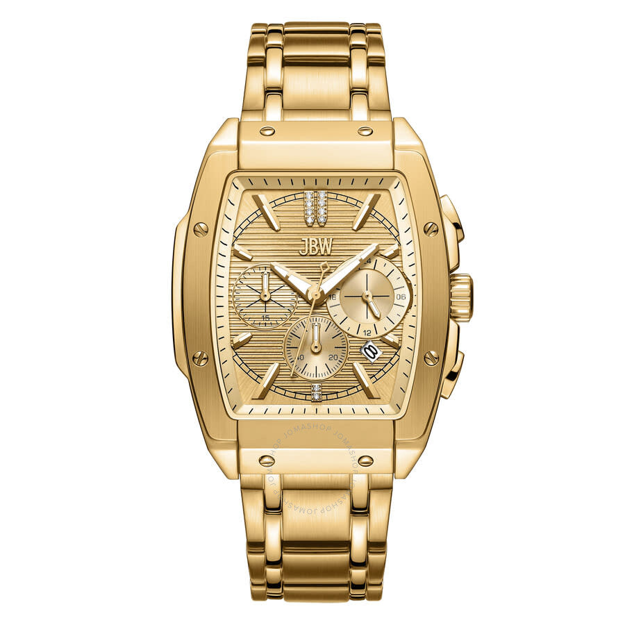 JBW Echelon Collection Chronograph Automatic Gold Dial Men's Watch J6409A - Dawson Watches