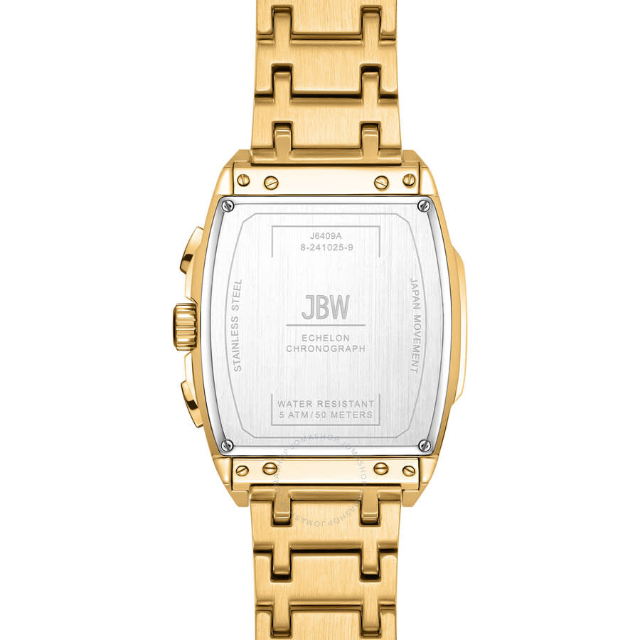JBW Echelon Collection Chronograph Automatic Gold Dial Men's Watch J6409A - Dawson Watches #3