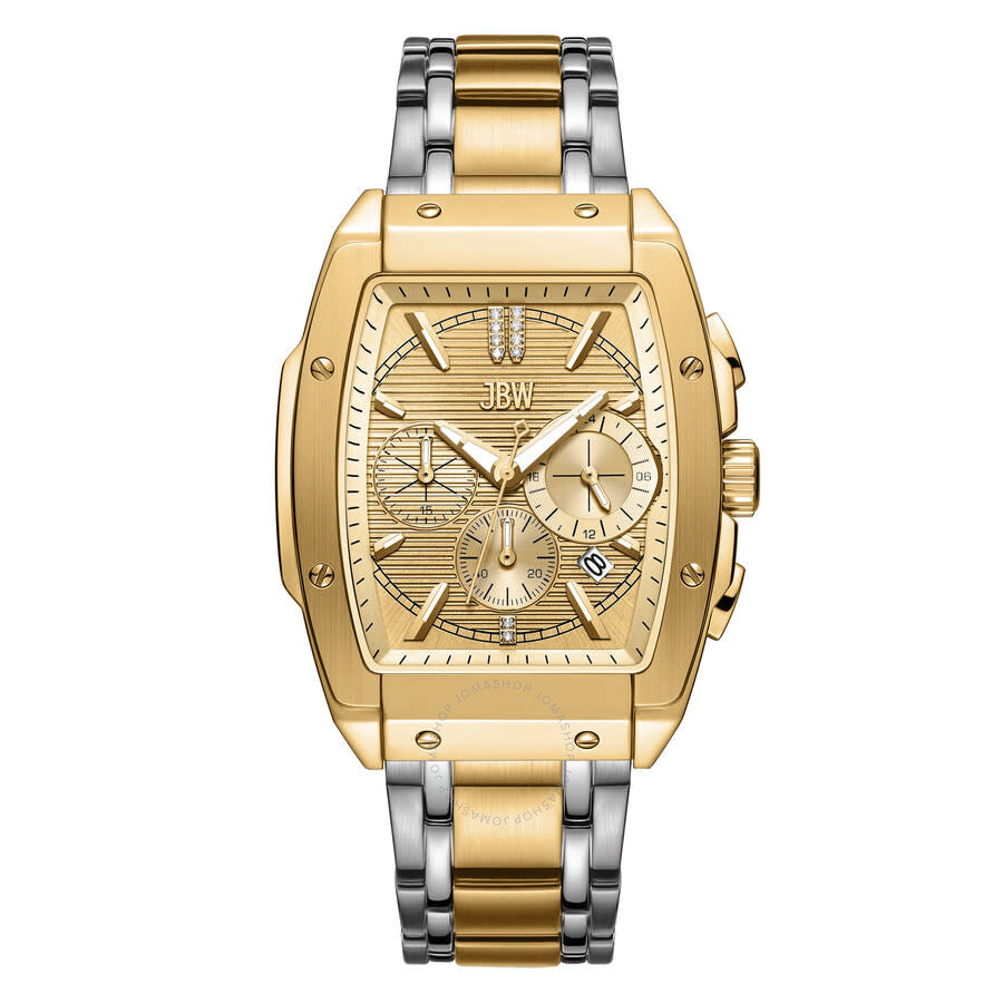 JBW Echelon Collection Chronograph Automatic Gold Dial Men's Watch J6409B - Dawson Watches