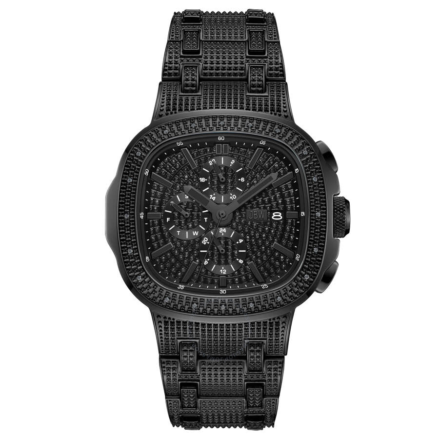 JBW Heist GMT Quartz Black Dial Unisex Watch J6380E - Dawson Watches
