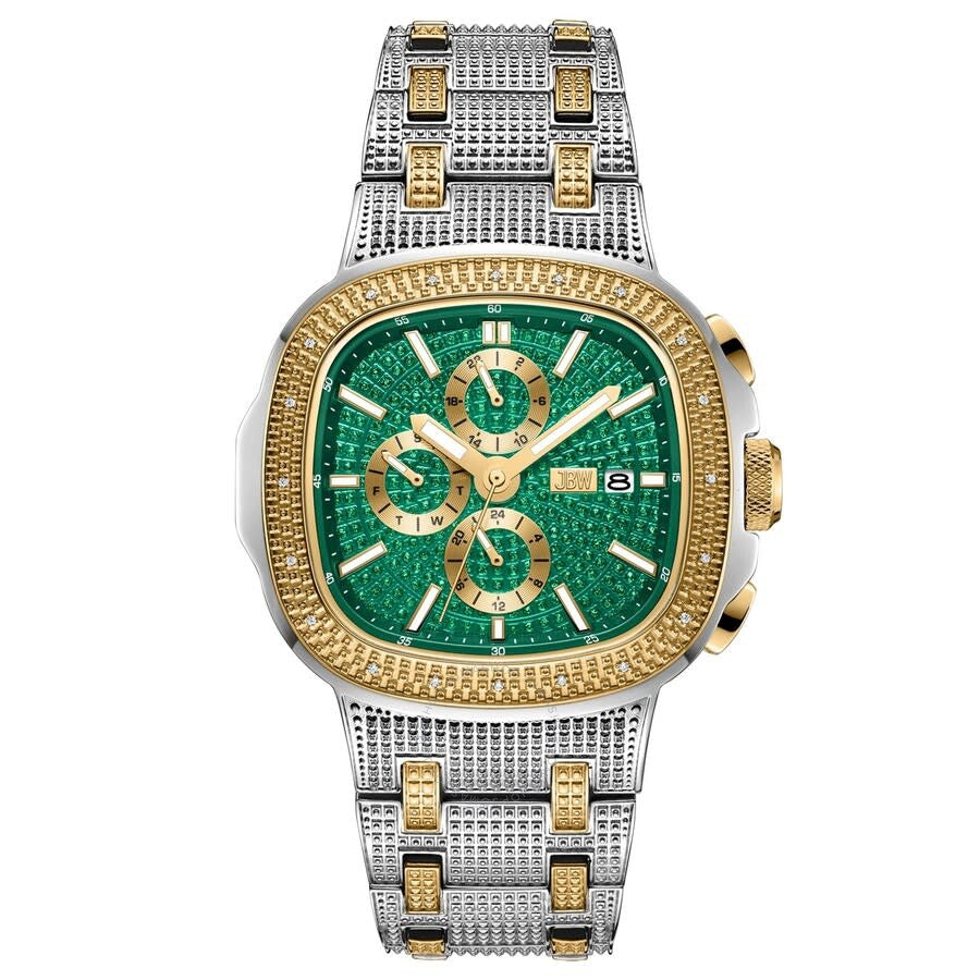 JBW Heist GMT Quartz Green Dial Unisex Watch J6380F - Dawson Watches