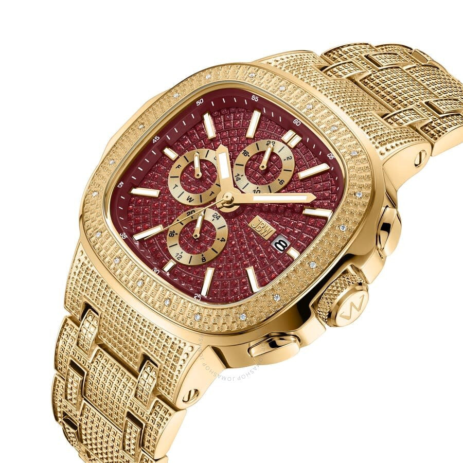 JBW Heist GMT Quartz Red Dial Unisex Watch J6380G - Dawson Watches #3