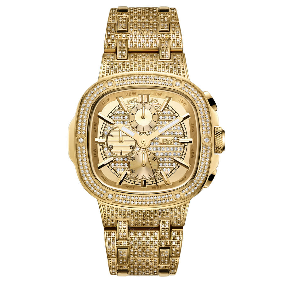 JBW Platinum Series Chronograph Gold-tone Dial Men's Watch PS545A - Dawson Watches