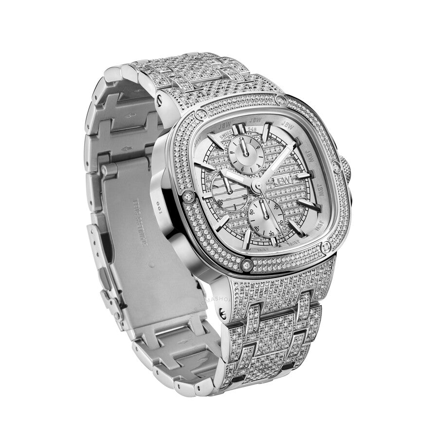 JBW Platinum Series Chronograph Silver-tone Dial Men's Watch PS545B - Dawson Watches #4
