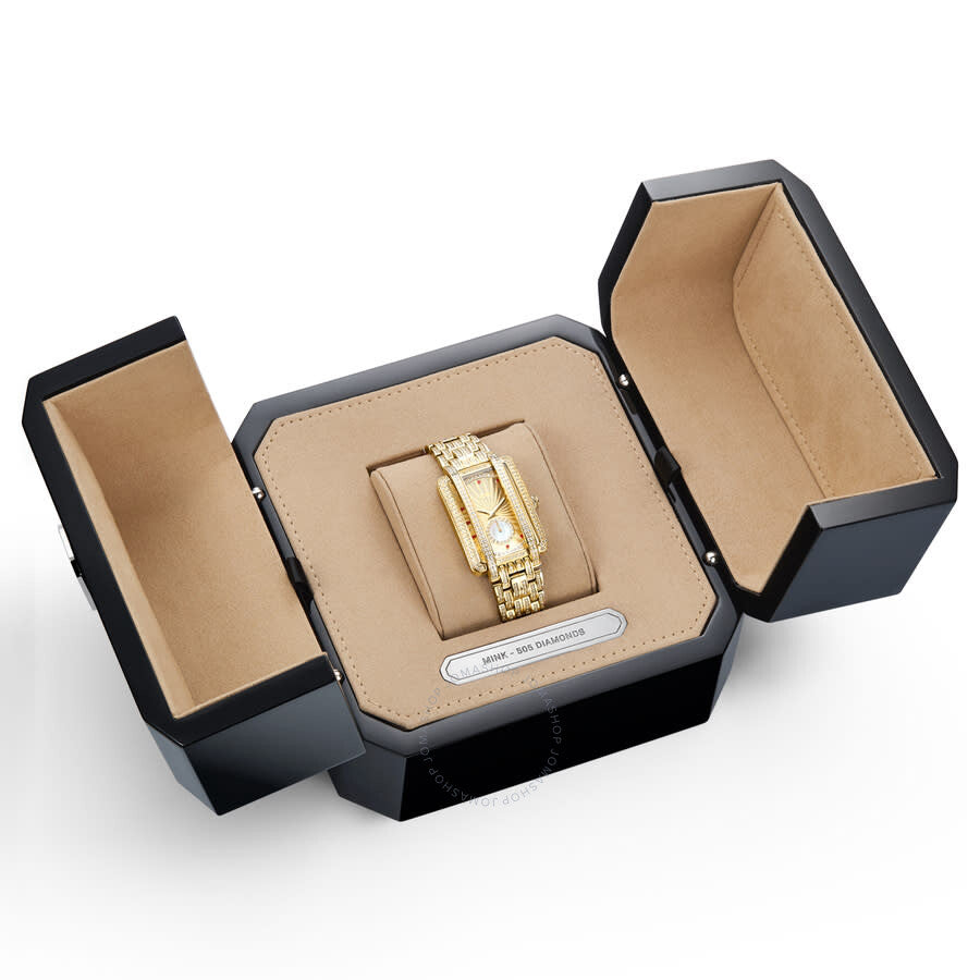 JBW Platinum Series Diamond Gold-tone Dial Ladies Watch PS505A#PS505A - Dawson Watches #7