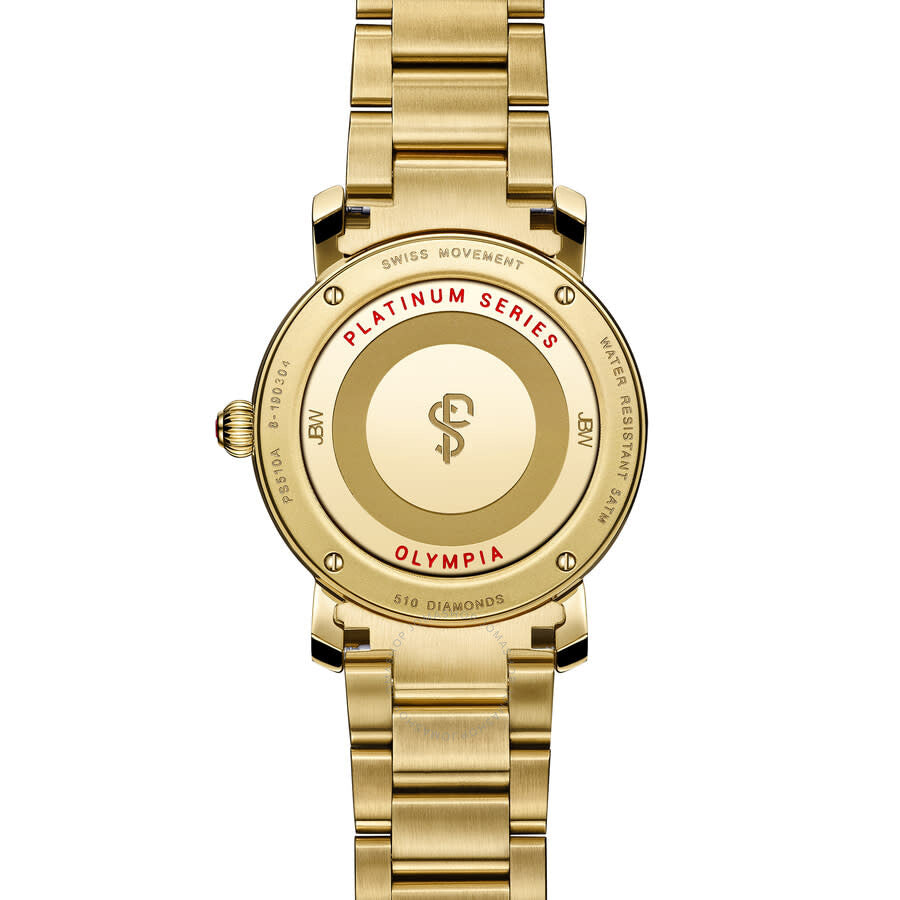 JBW Platinum Series Diamond Gold-tone Dial Ladies Watch PS510A - Dawson Watches #3