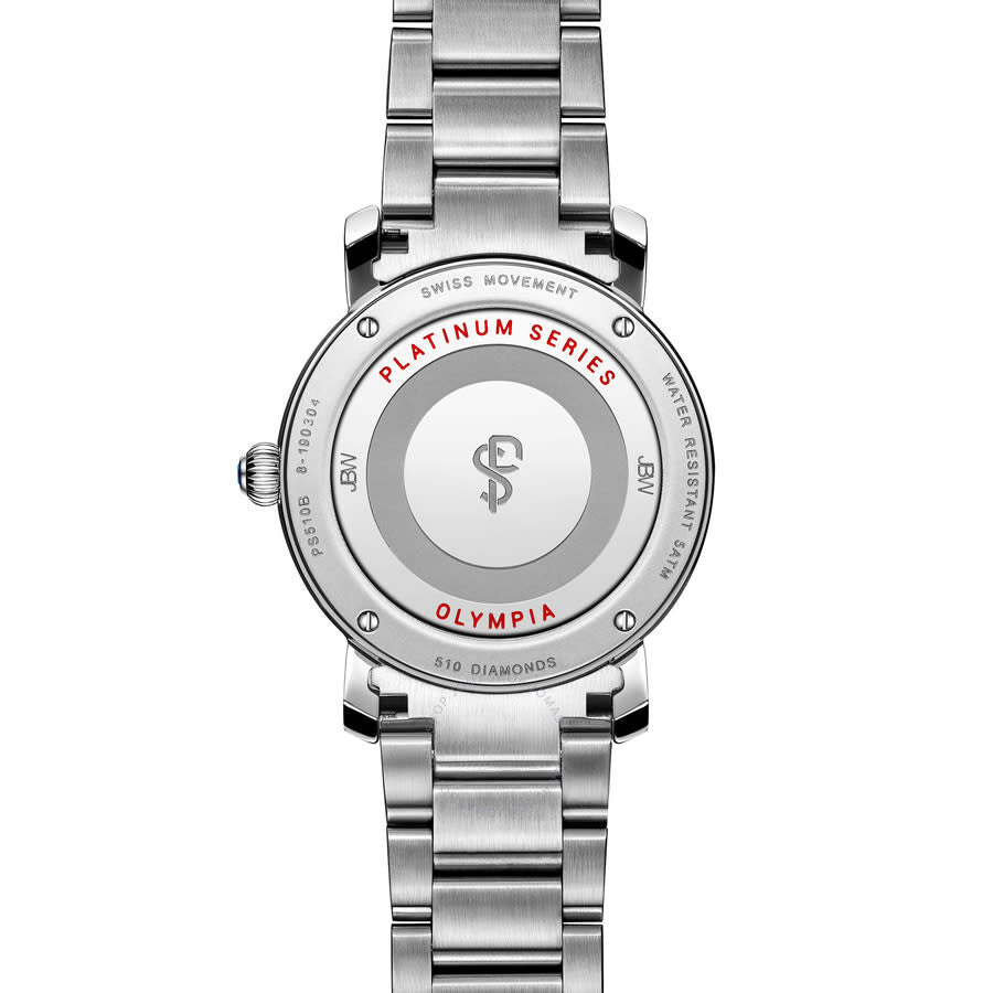 JBW Platinum Series Diamond Silver-tone Dial Ladies Watch PS510B - Dawson Watches #3