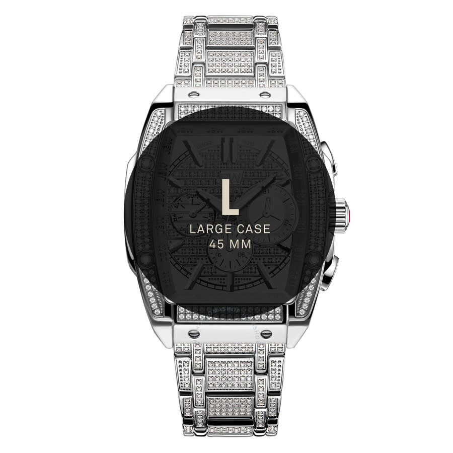 JBW Platinum Series Silver-tone Dial Men's Watch PS570B - The Watches Men & Co #5