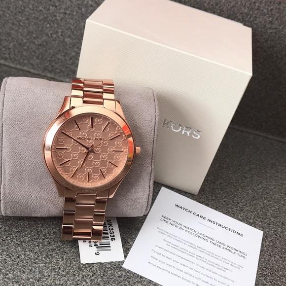 Michael Kors Runway Rose Gold Stainless Steel Ladies Watch MK3336 Water resistance: 50 meters Movement: Quartz