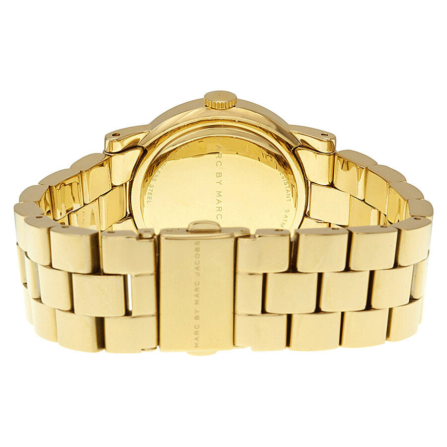 Marc By Marc Jacobs Amy Dexter Gold dial Gold-tone Watch - MBM3215