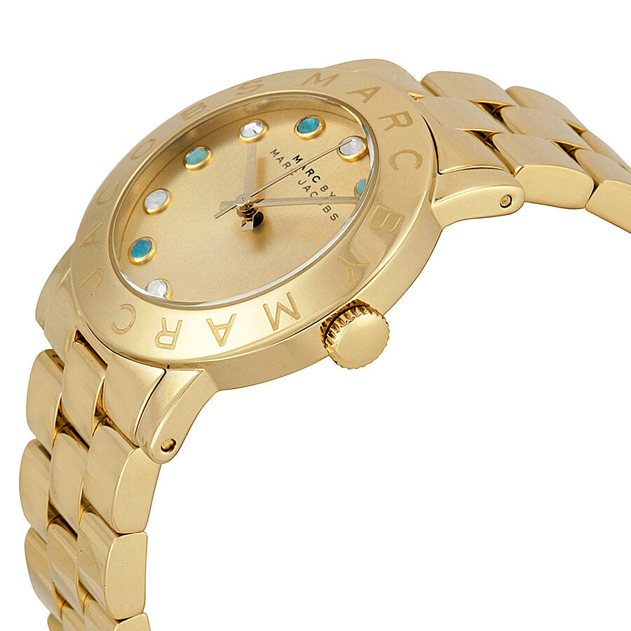 Marc By Marc Jacobs Amy Dexter Gold dial Gold-tone Watch - MBM3215