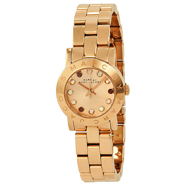 Marc by Marc Jacobs Amy Dexter Rose Dial Rose Gold-tone Ladies Watch MBM3219 - Watches of Australia