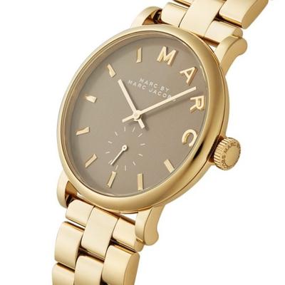 Marc By Marc Jacobs Baker Grey Dial Gold Plated Watch MBM3281