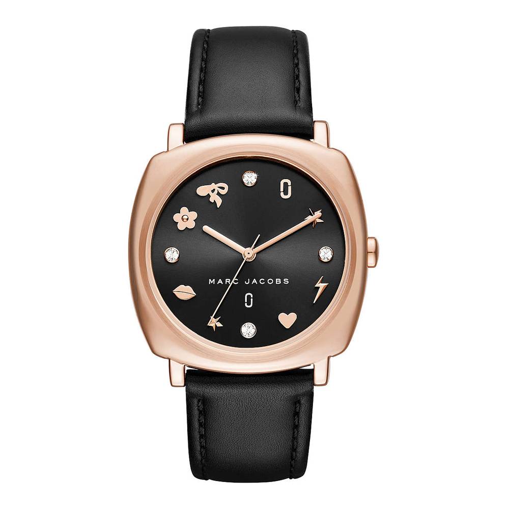 Marc Jacobs Womens 'Mandy' Quartz Stainless Steel and Leather Watch MJ1565 - Watches of Australia