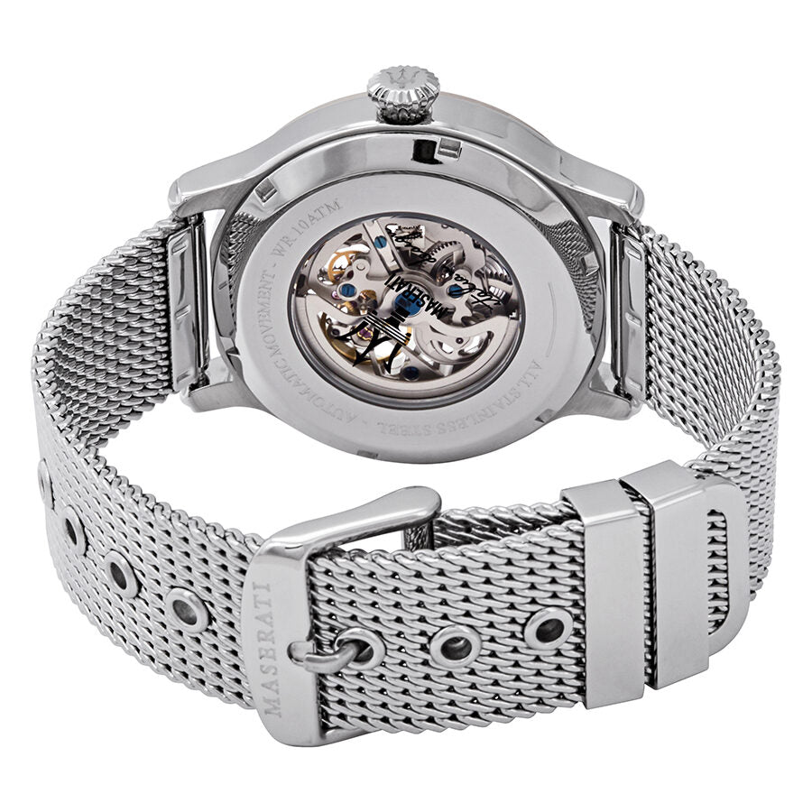 Maserati Epoca Automatic White Open Heart Dial Watch R8823118001