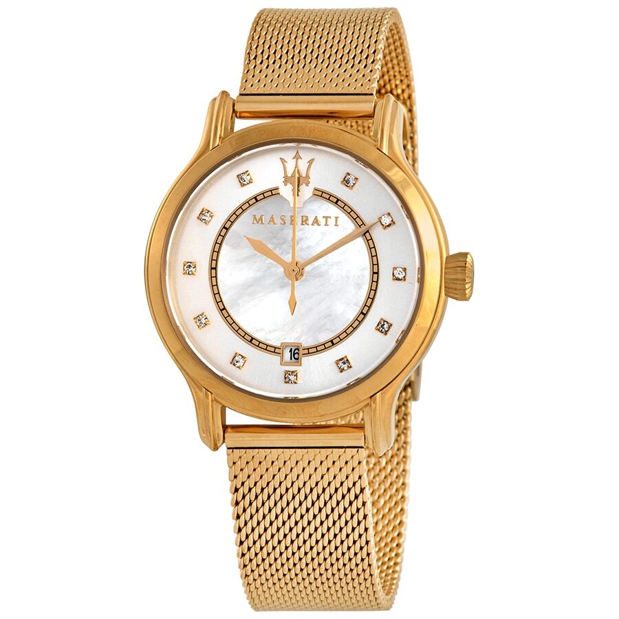Maserati Epoca Diamond Mother of Pearl Dial Women's Watch - R8853118502