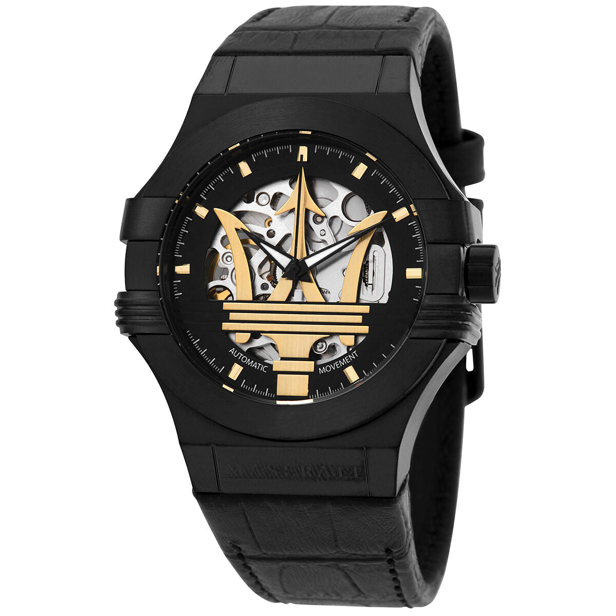 Maserati Potenza Automatic Black Dial Men's Watch R8821108036 - BigDaddy Watches