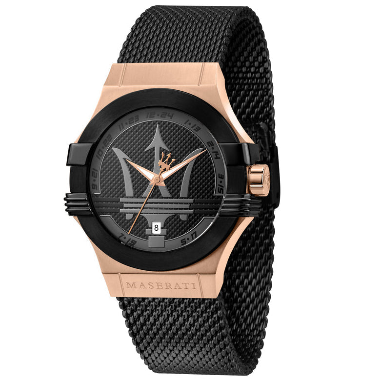 Maserati Potenza Black Mesh Bracelet R8853108010 - The Watches Men & CO
