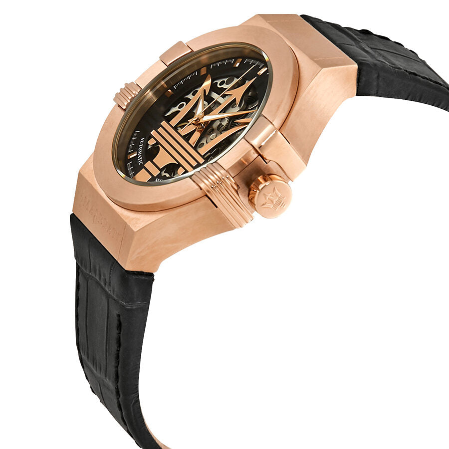 Maserati Potenza Automatic Black/Skeleton Dial Watch R8821108002