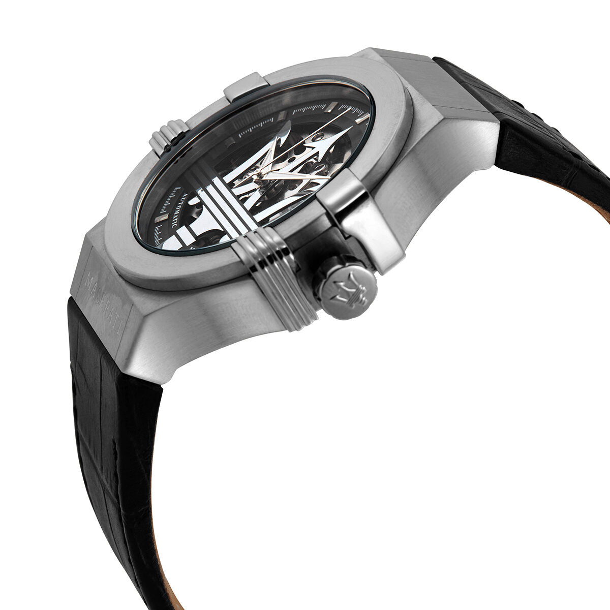 Maserati Potenza Automatic Black Skeleton Dial Watch R8821108038