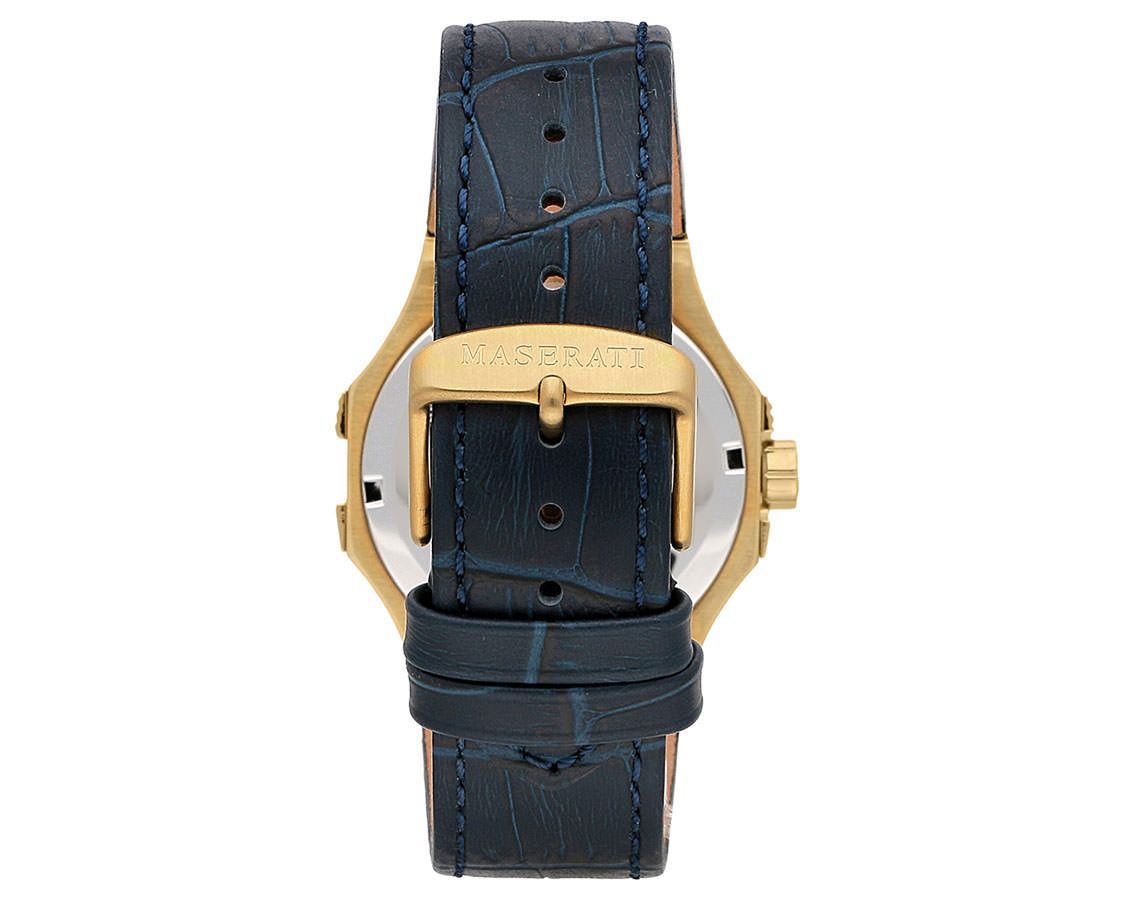 Maserati Potenza Blue Leather Watch R8851108035