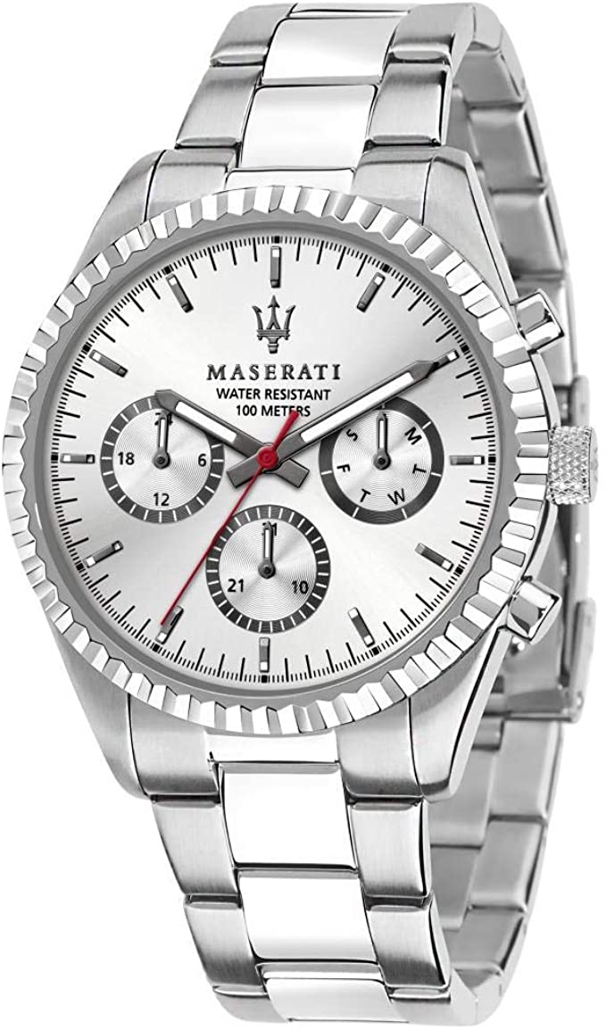Maserati Silver Stainless-Steel Quartz Watch R8853100018