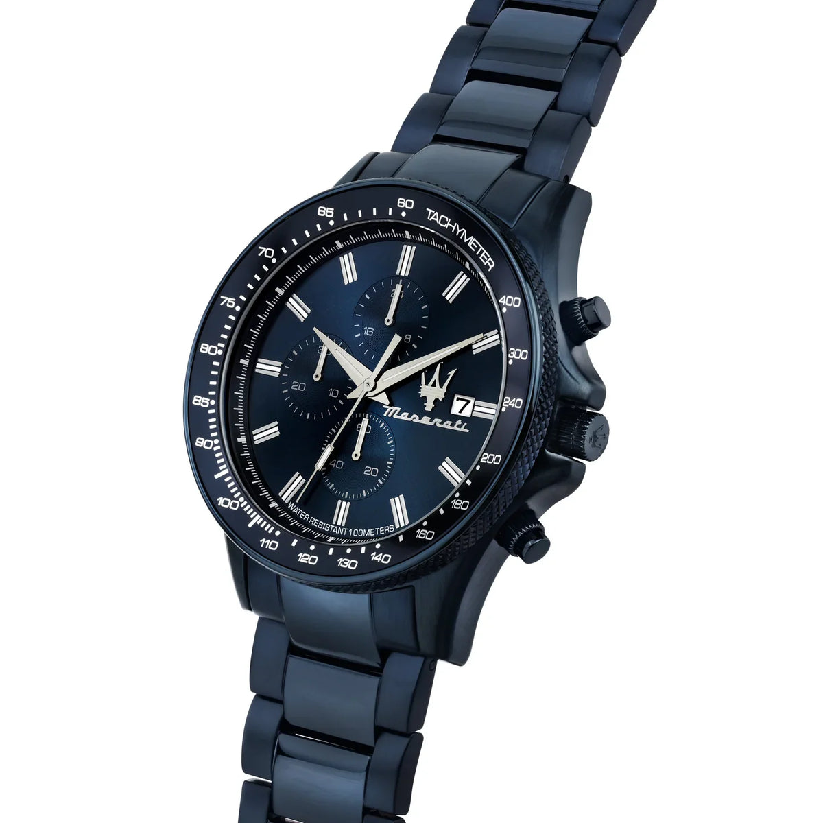 Maserati Sfida SFIDA Chronograph Blue Dial Blue Steel Strap Watch R8873640023