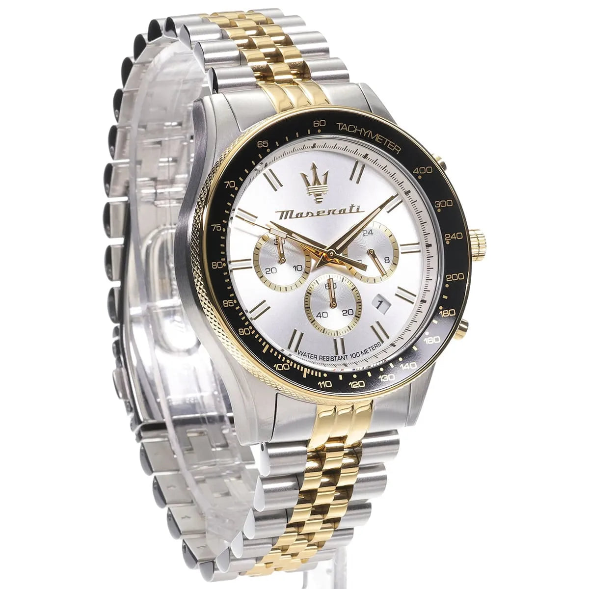Maserati Men's Sfida Sport (44mm) White Dial / Two-Tone Stainless Steel R8873640024
