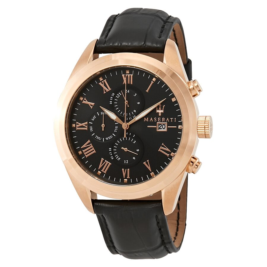 Maserati Traguardo Black Dial Watch R8871612002