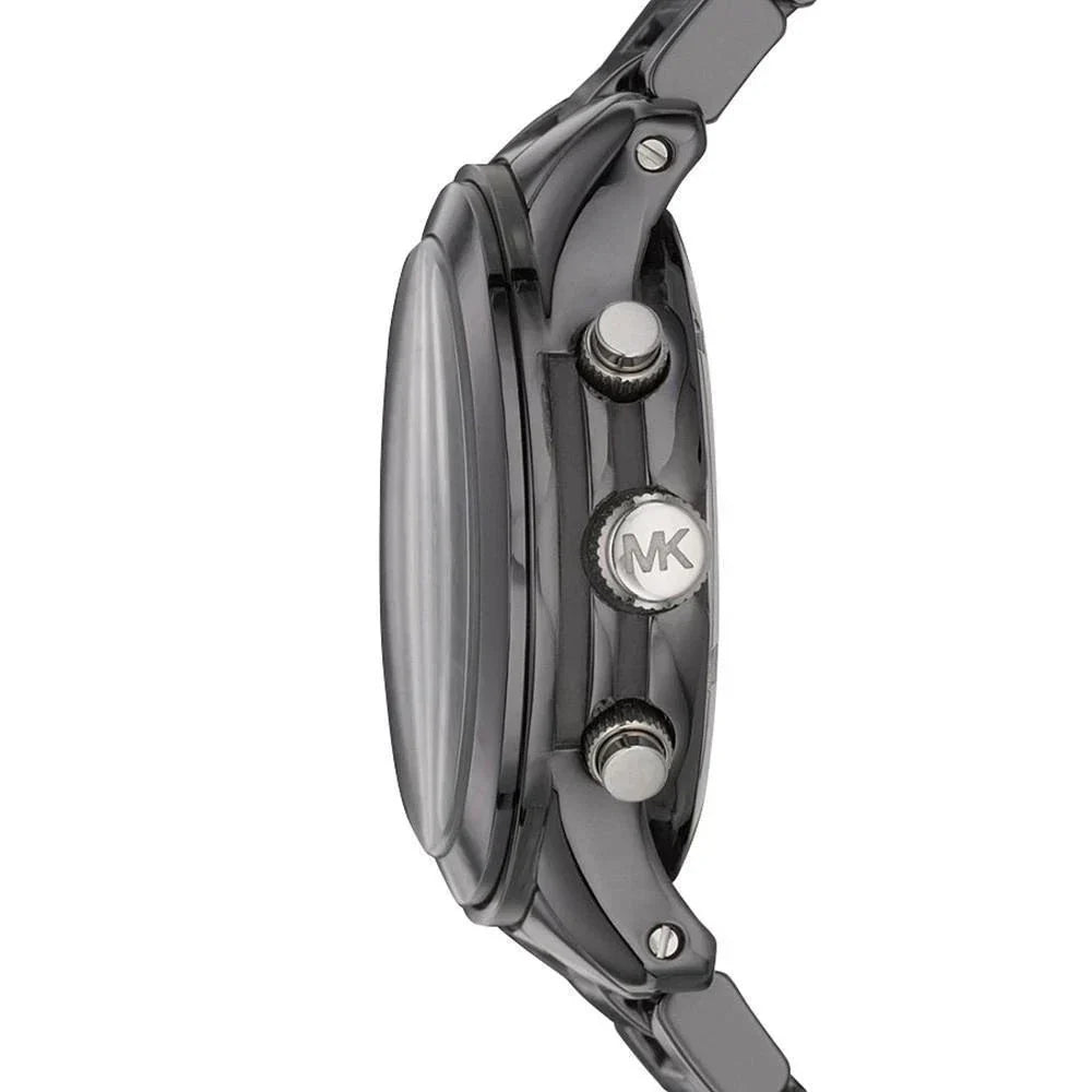 Michael Kors Ceramic Chronograph Black Women's Watch - MK5162