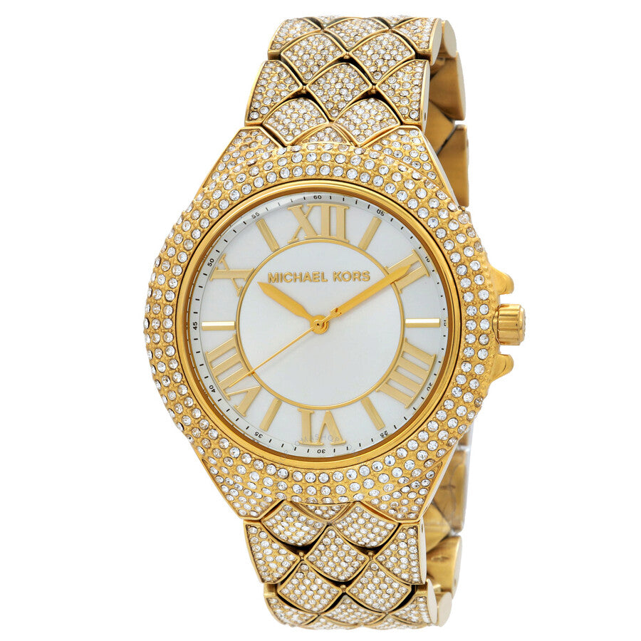 Michael Kors Camille Quartz Crystal White Dial Ladies Watch MK4800 - Kiwi Watches