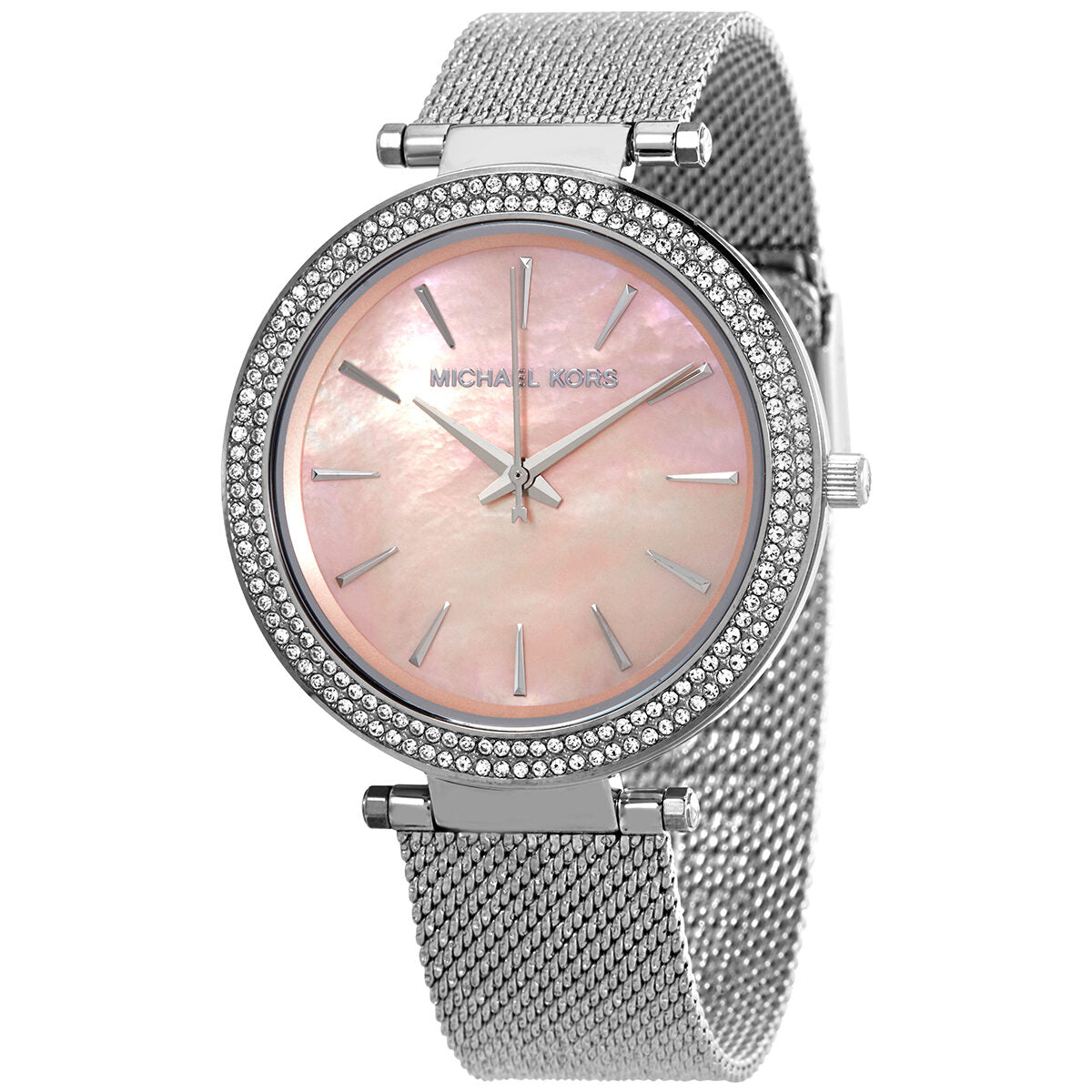 Michael Kors Crystal Pink Mother of Pearl Dial Ladies Watch #MK4518 - Kiwi Watches