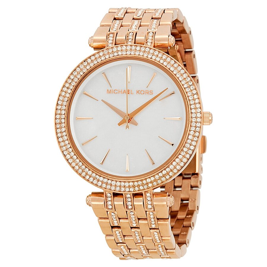 Michael Kors Darci Mother of Pearl Dial Crystal Ladies Watch MK3220