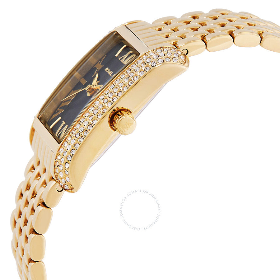 Michael Kors Emery Quartz Crystal Green Dial Ladies Watch - MK4742