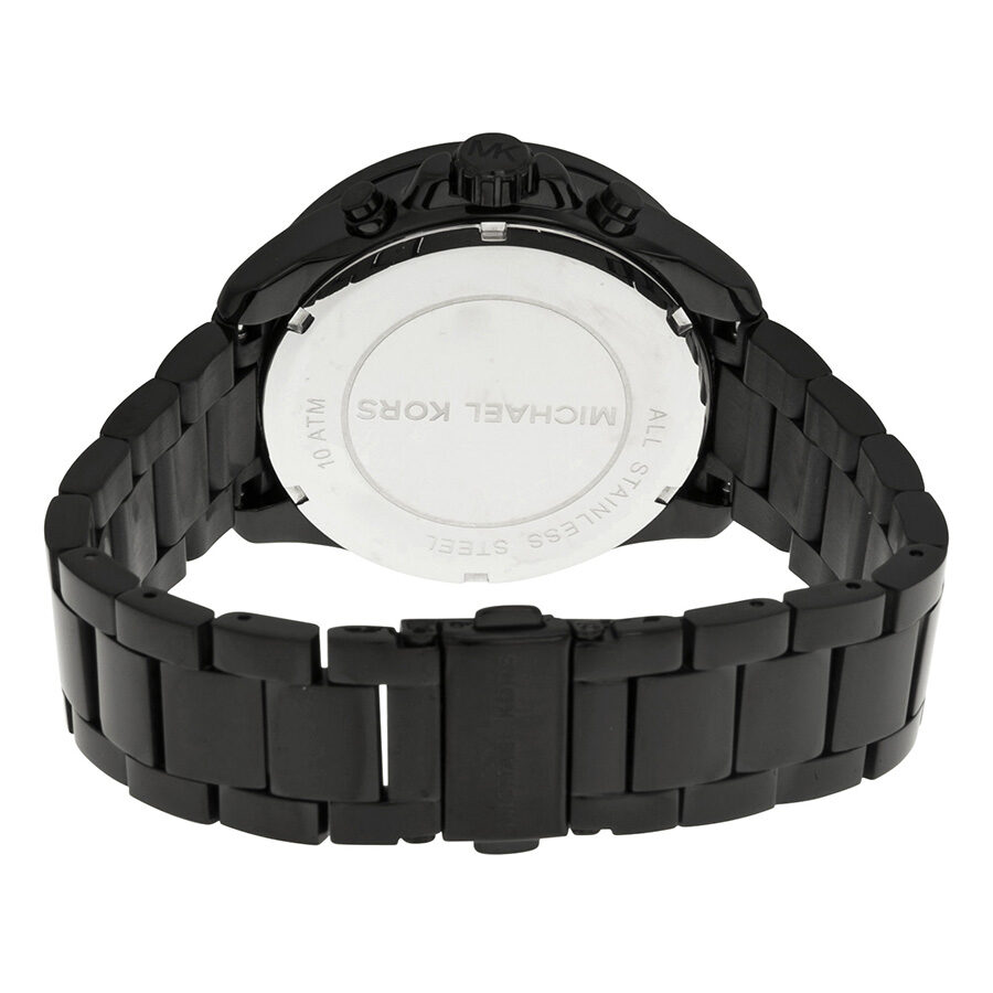 Michael Kors Everest Chronograph Rose Dial Black Ion-plated Ladies Watch MK5879 - BigDaddy Watches #3