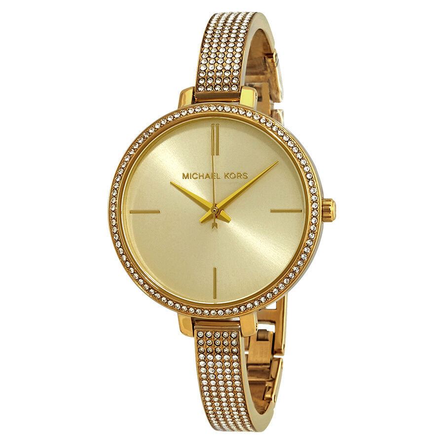 Michael Kors Jaryn Crystal Gold Sunray Dial Ladies Watch MK3784 - BigDaddy Watches