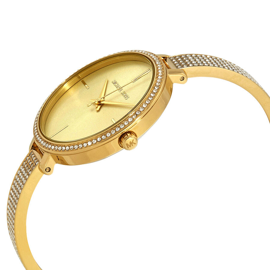 Michael Kors Jaryn Crystal Gold Sunray Dial Ladies Watch MK3784 - BigDaddy Watches #2