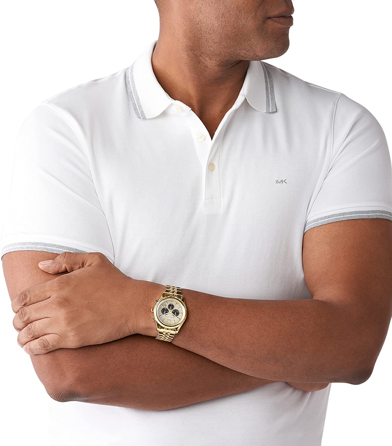 Michael Kors Lexington 44MM Chronograph Golden Watch - MK8494