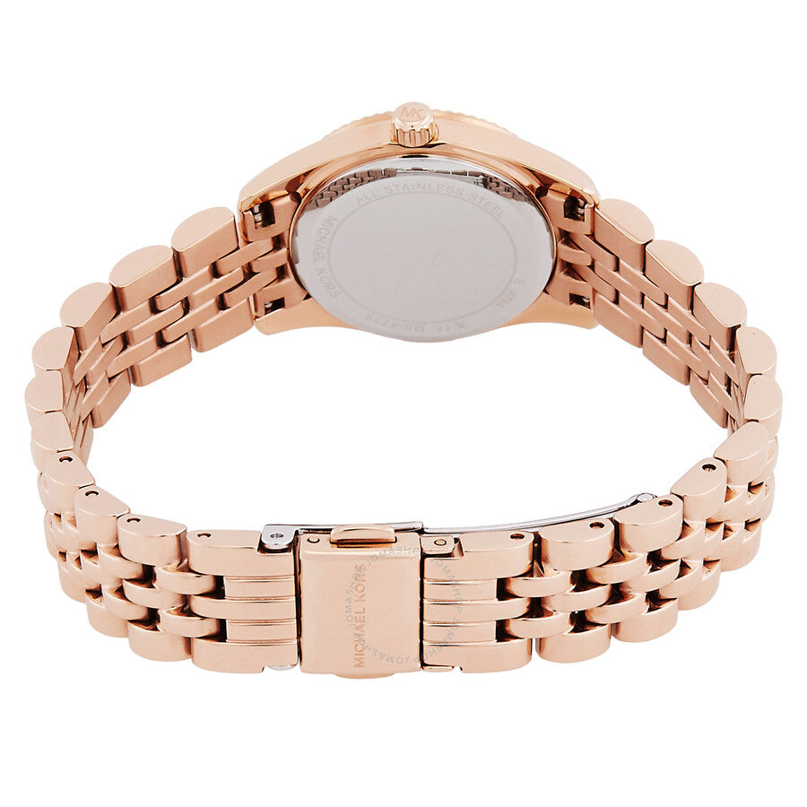 Michael Kors Lexington Quartz Rose Gold Dial Ladies Watch - MK4739