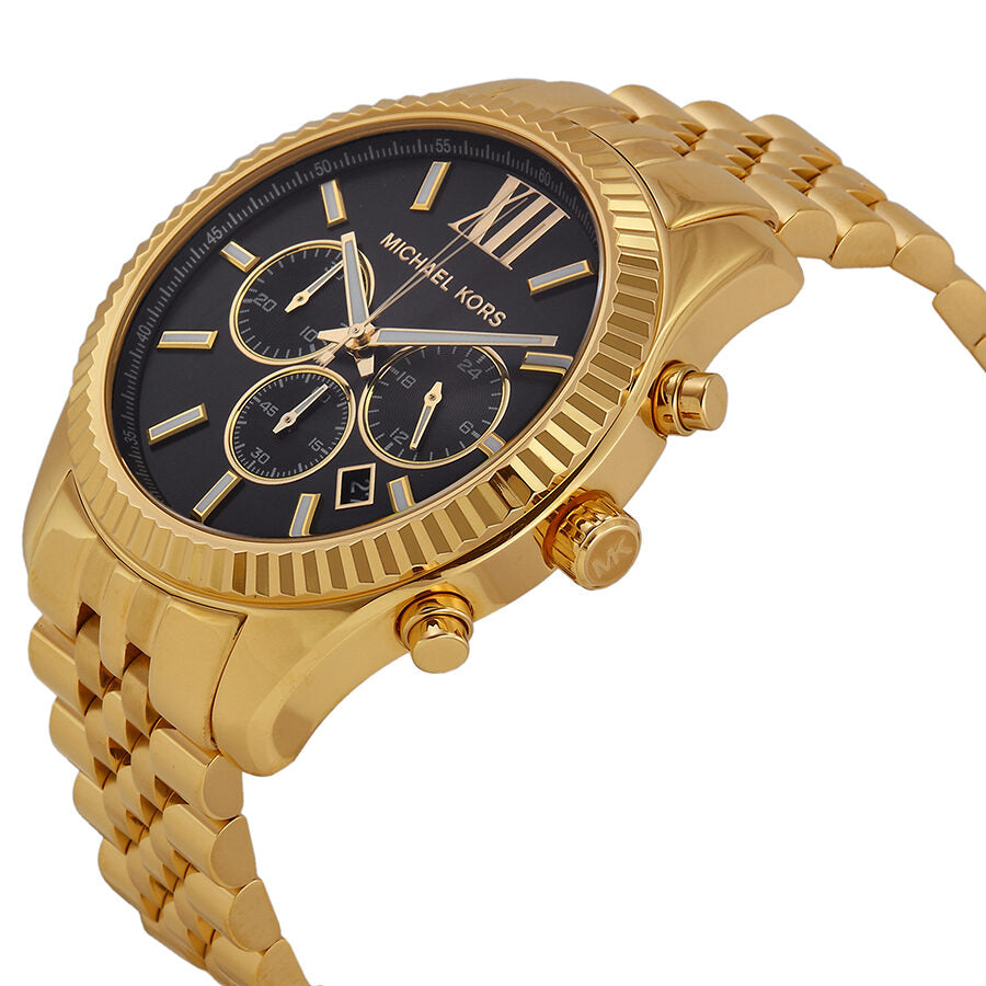 Michael Kors Lexington Chronograph Black Dial Men's Watch MK8286
