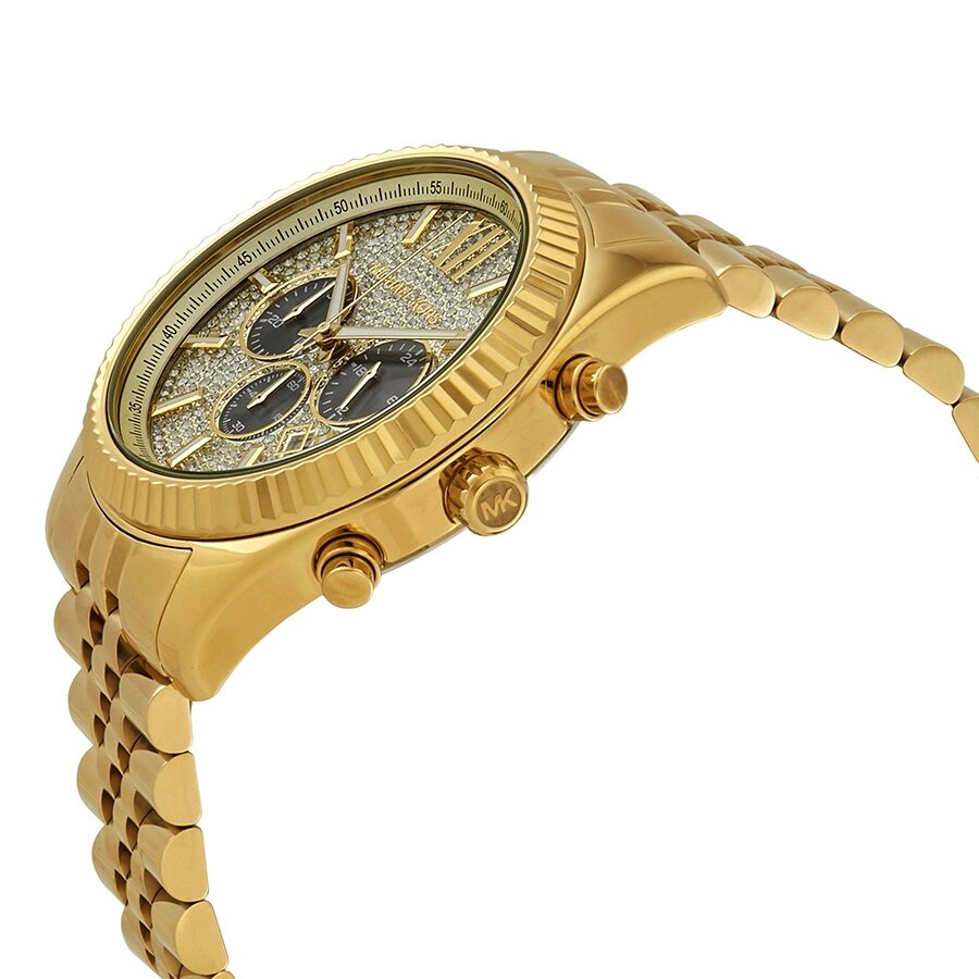 Michael Kors Lexington 44MM Chronograph Golden Watch - MK8494