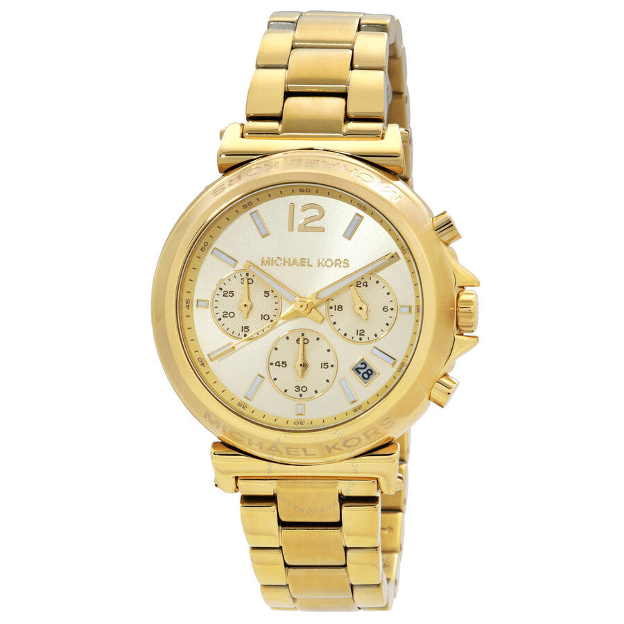 Michael Kors Maren Chronograph Quartz Gold Dial Ladies Watch MK7493 - Kiwi Watches