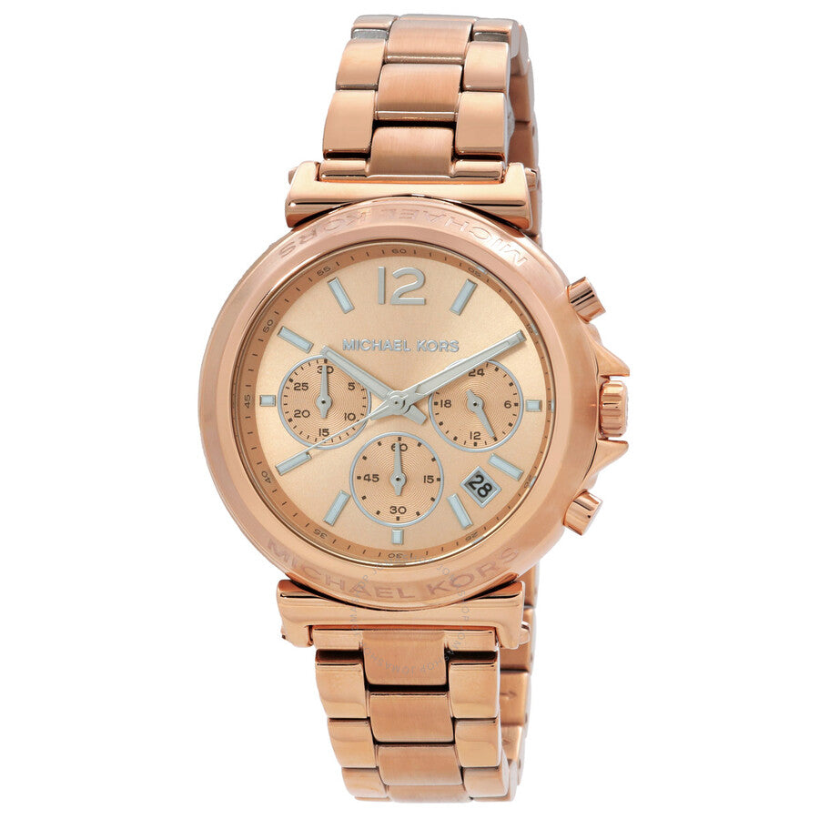 Michael Kors Maren Chronograph Quartz Rose Gold Dial Ladies Watch MK7494 - Kiwi Watches