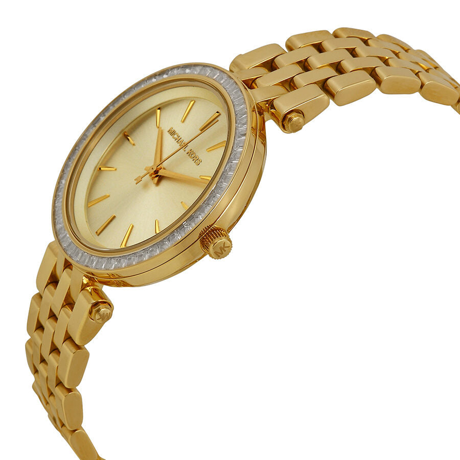 Michael Kors Mini Darci Gold Sunray Dial Ladies Watch MK3365