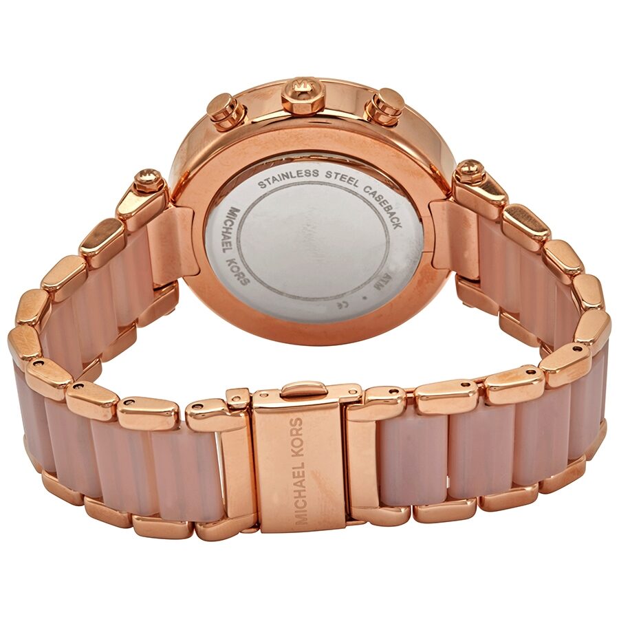 Michael Kors Parker Blush Dial Ladies Watch MK5896