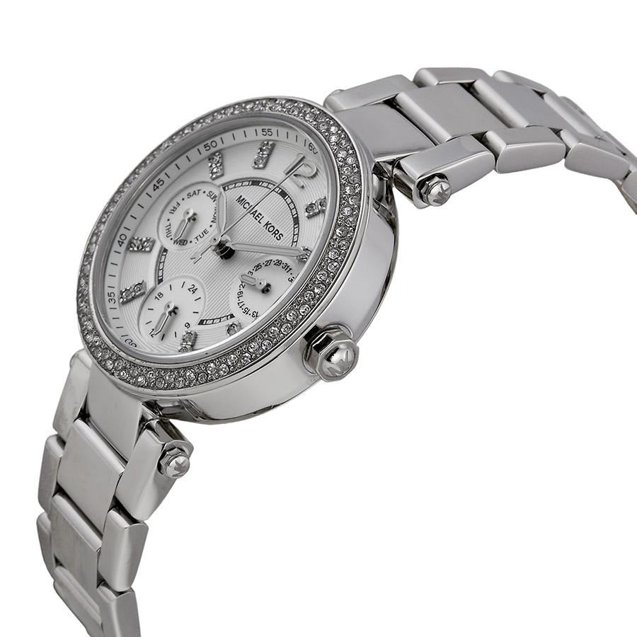 Michael Kors Parker Silver-Tone Ladies Watch MK5615 Water resistance: 30 meters / 100 feet Movement: Quartz